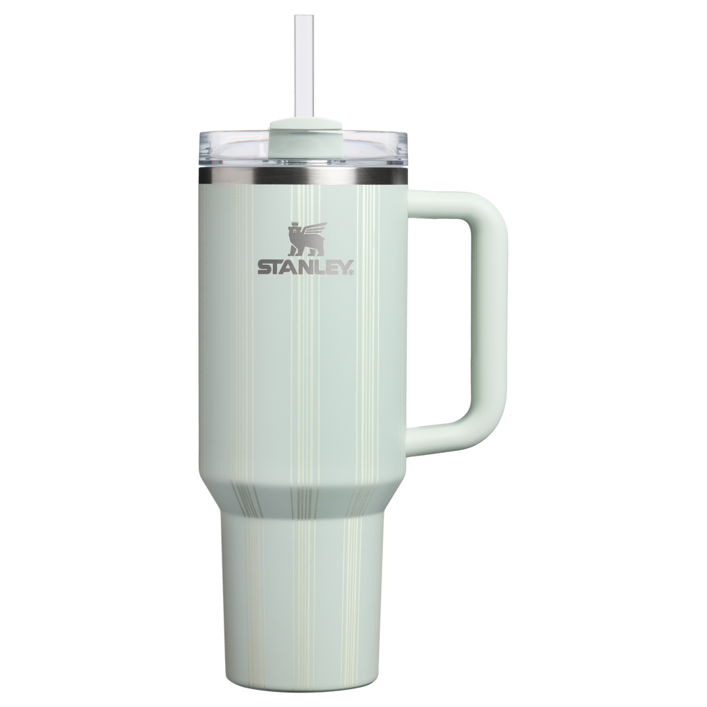 Double-Wall Vacuum The Quencher H2.0 Flowstate Tumbler D342C - 40oz Large Capacity Car-Cup Friendly Quencher - Mist Picnic Stripe