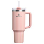 Double-Wall Vacuum The Quencher H2.0 Flowstate Tumbler D342C - 40oz Large Capacity Car-Cup Friendly Quencher - Peach Rose Picnic Stripe
