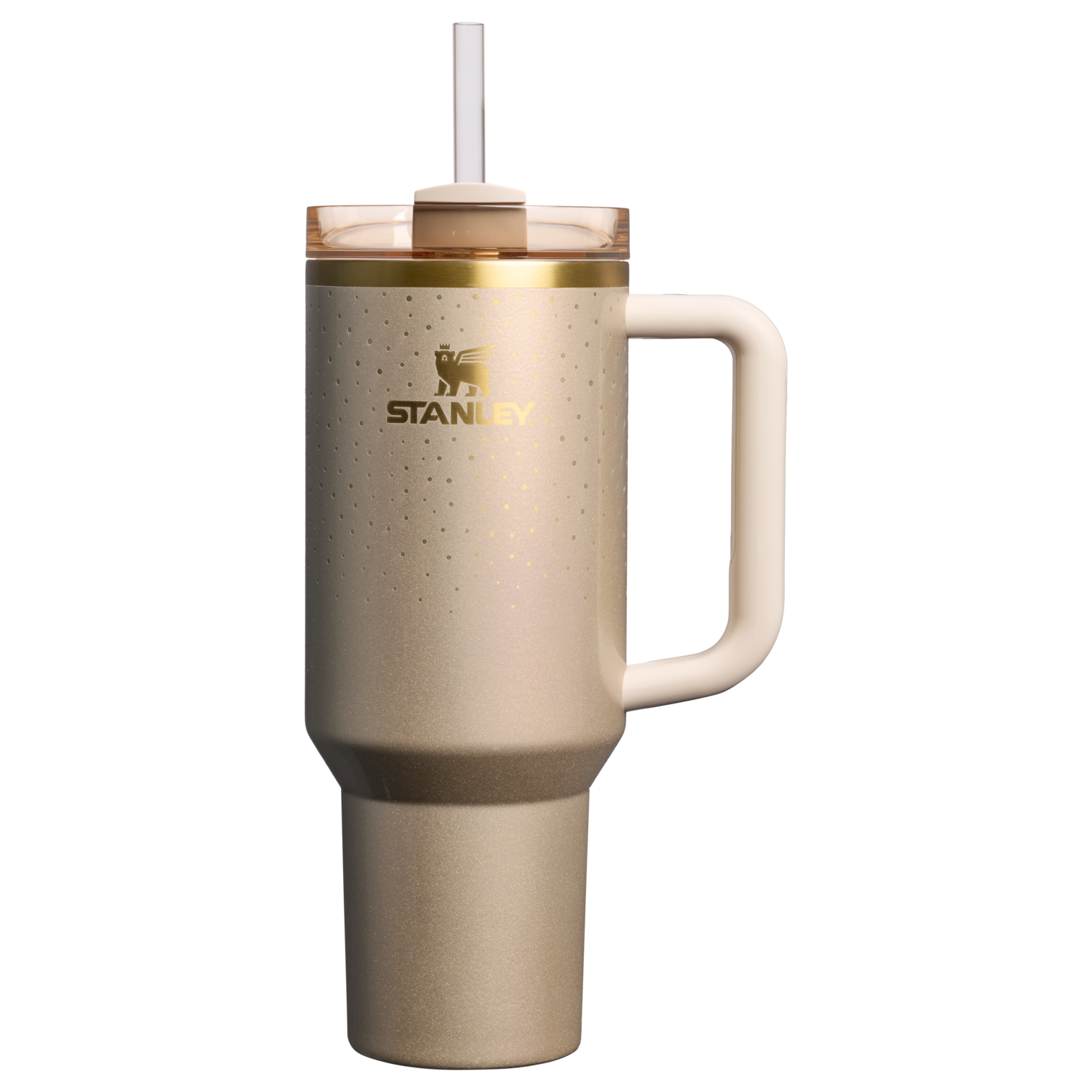 Splash-Resistant FlowState The Cheers & Cheer Quencher H2.0 Flowstate Tumbler D188Q - Premium Stainless Steel Straw Cup for All-Day Hydration - Prosecco Shimmer