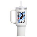 Insulated Travel The Quencher H2.0 Flowstate Tumbler D340Y - Double-Wall Vacuum Insulated Travel Tumbler with Straw - Tournament White