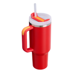 Insulated Travel The Quencher H2.0 Flowstate Tumbler D050X - Double-Wall Vacuum Insulated Travel Tumbler with Straw Detail