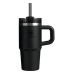 Large Capacity The Quencher H2.O Flowstate Tumbler | Stanley Create D291F - Double-Wall Vacuum Insulated Travel Tumbler with Straw - Black 2.0