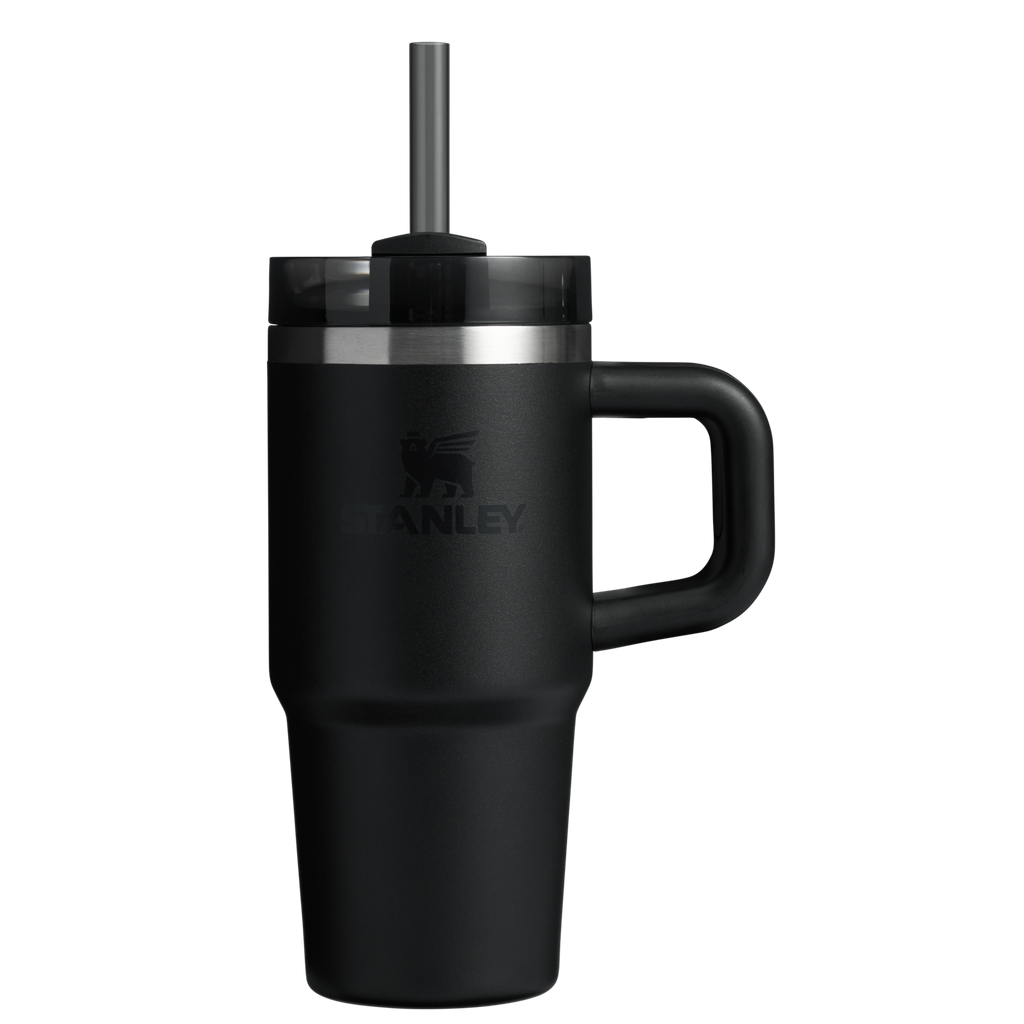 Insulated Travel The Quencher H2.O Flowstate Tumbler D068Z - Premium Stainless Steel Straw Cup for All-Day Hydration - Black 2.0