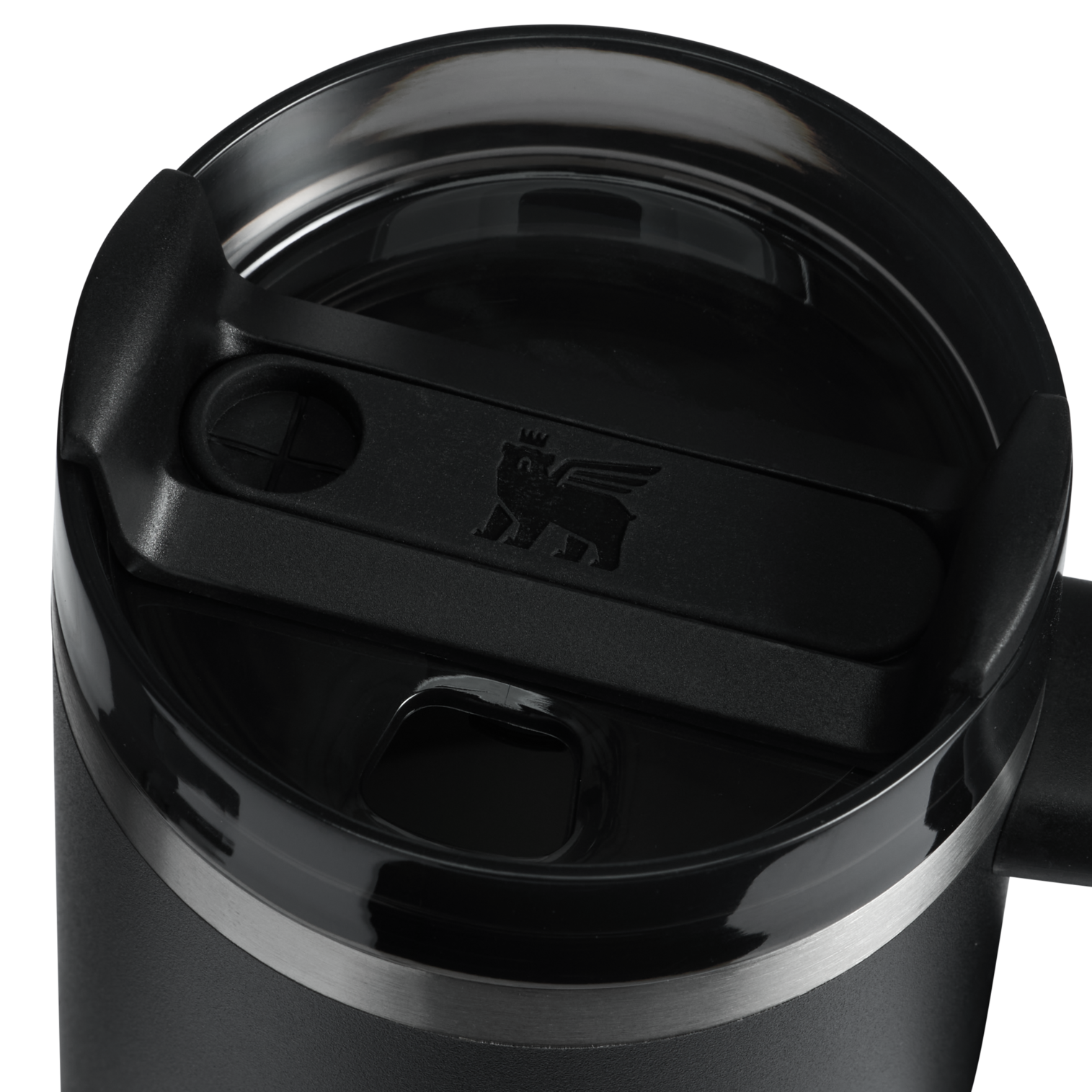 Large Capacity The Quencher H2.O Flowstate Tumbler with Handle | Stanley Create D309N - FlowState 3-Position Lid Insulated Travel Mug Detail