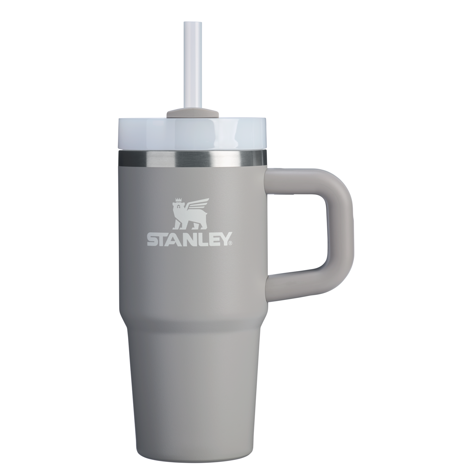 Insulated Travel The Quencher H2.O Flowstate Tumbler D068Z - Premium Stainless Steel Straw Cup for All-Day Hydration - Ash