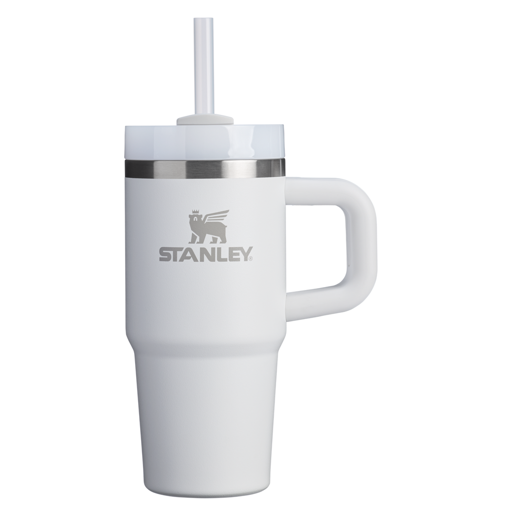 Large Capacity The Quencher H2.O Flowstate Tumbler | Stanley Create D291F - Double-Wall Vacuum Insulated Travel Tumbler with Straw - Frost