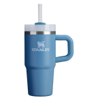 Large Capacity The Quencher H2.O Flowstate Tumbler | Stanley Create D291F - Double-Wall Vacuum Insulated Travel Tumbler with Straw Detail