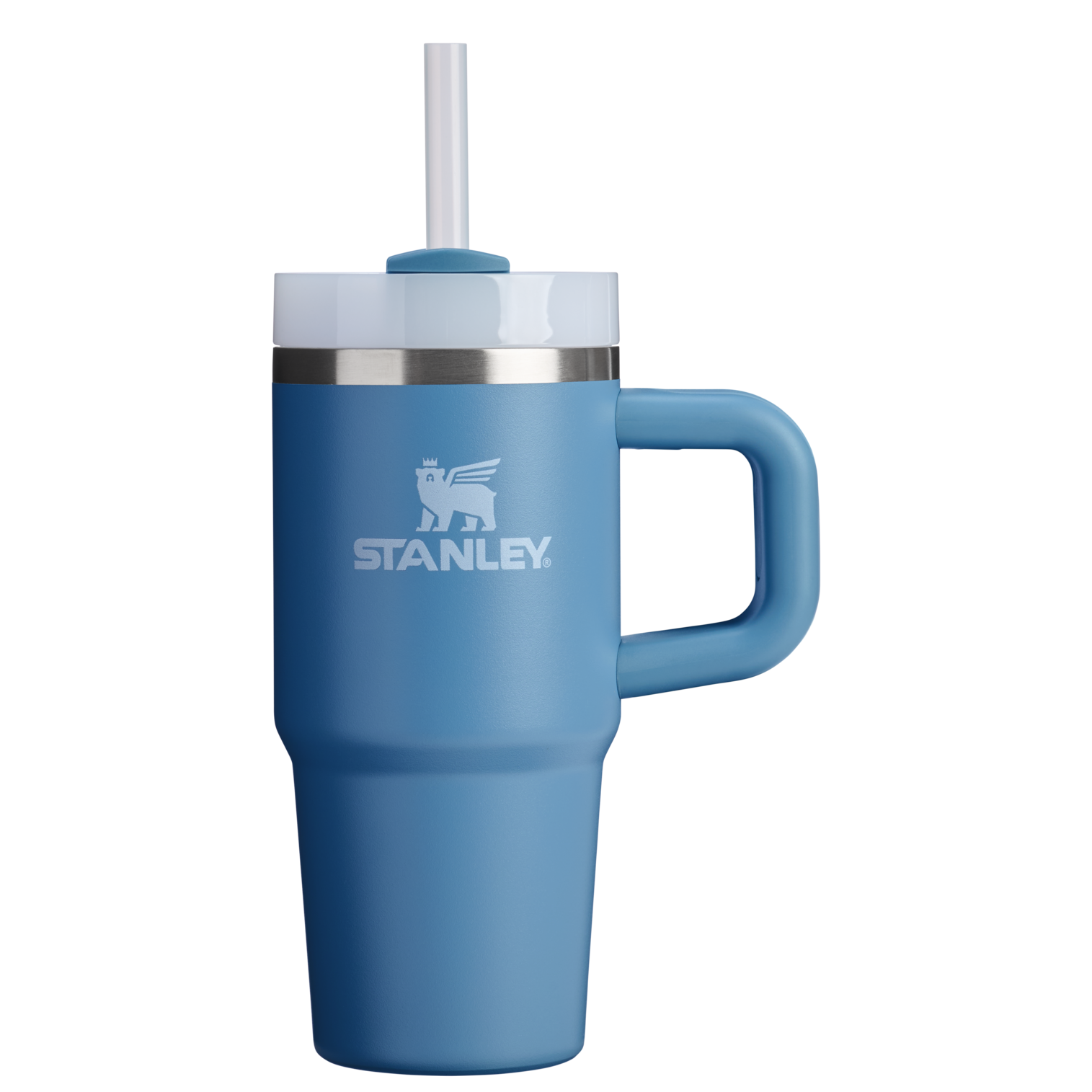 Large Capacity The Quencher H2.O Flowstate Tumbler | Stanley Create D291F - Double-Wall Vacuum Insulated Travel Tumbler with Straw Detail