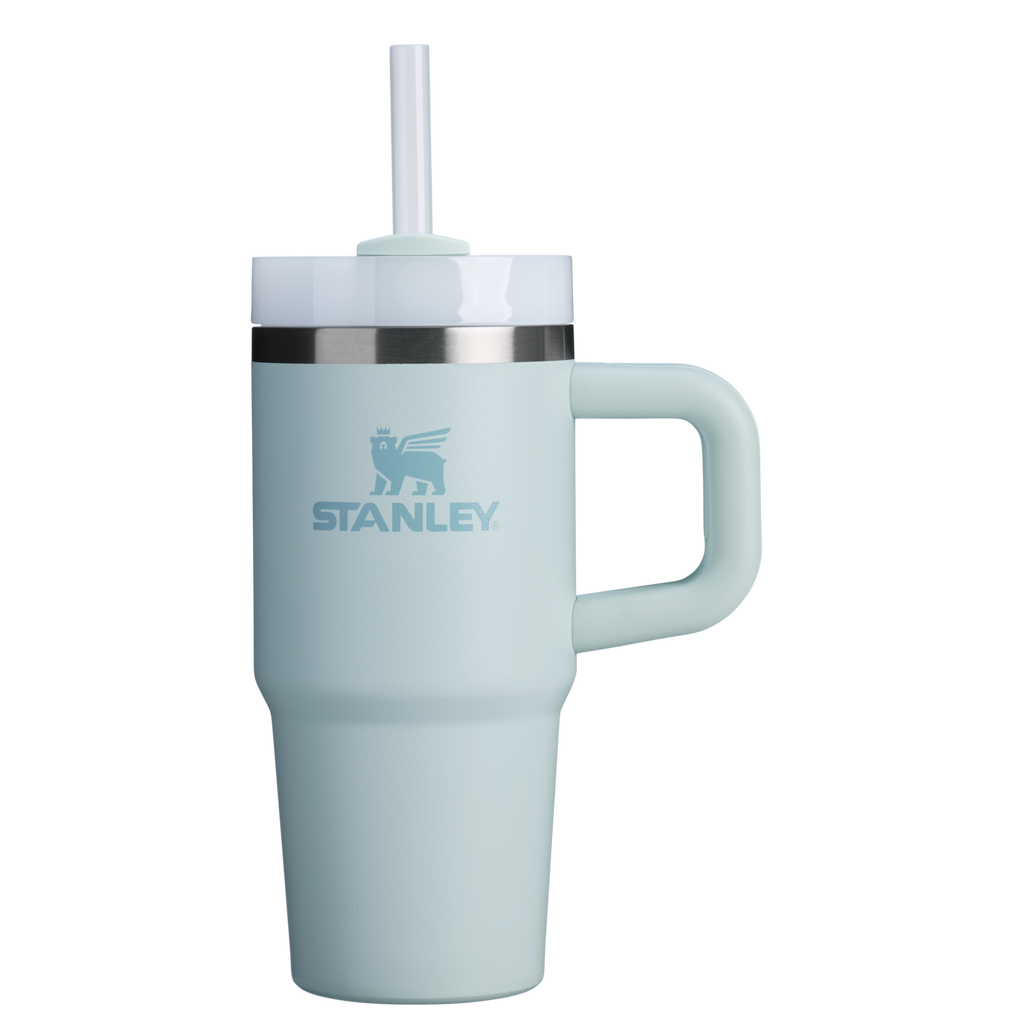 Large Capacity The Quencher H2.O Flowstate Tumbler | Stanley Create D291F - Double-Wall Vacuum Insulated Travel Tumbler with Straw Detail