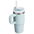 Large Capacity The Quencher H2.O Flowstate Tumbler | Stanley Create D291F - Double-Wall Vacuum Insulated Travel Tumbler with Straw Detail