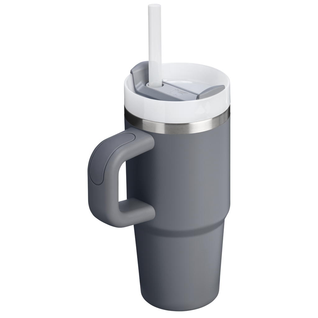 Large Capacity The Quencher H2.O Flowstate Tumbler | Stanley Create D291F - Double-Wall Vacuum Insulated Travel Tumbler with Straw Detail