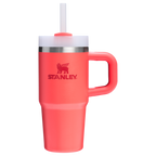Large Capacity The Quencher H2.O Flowstate Tumbler | Stanley Create D291F - Double-Wall Vacuum Insulated Travel Tumbler with Straw Detail