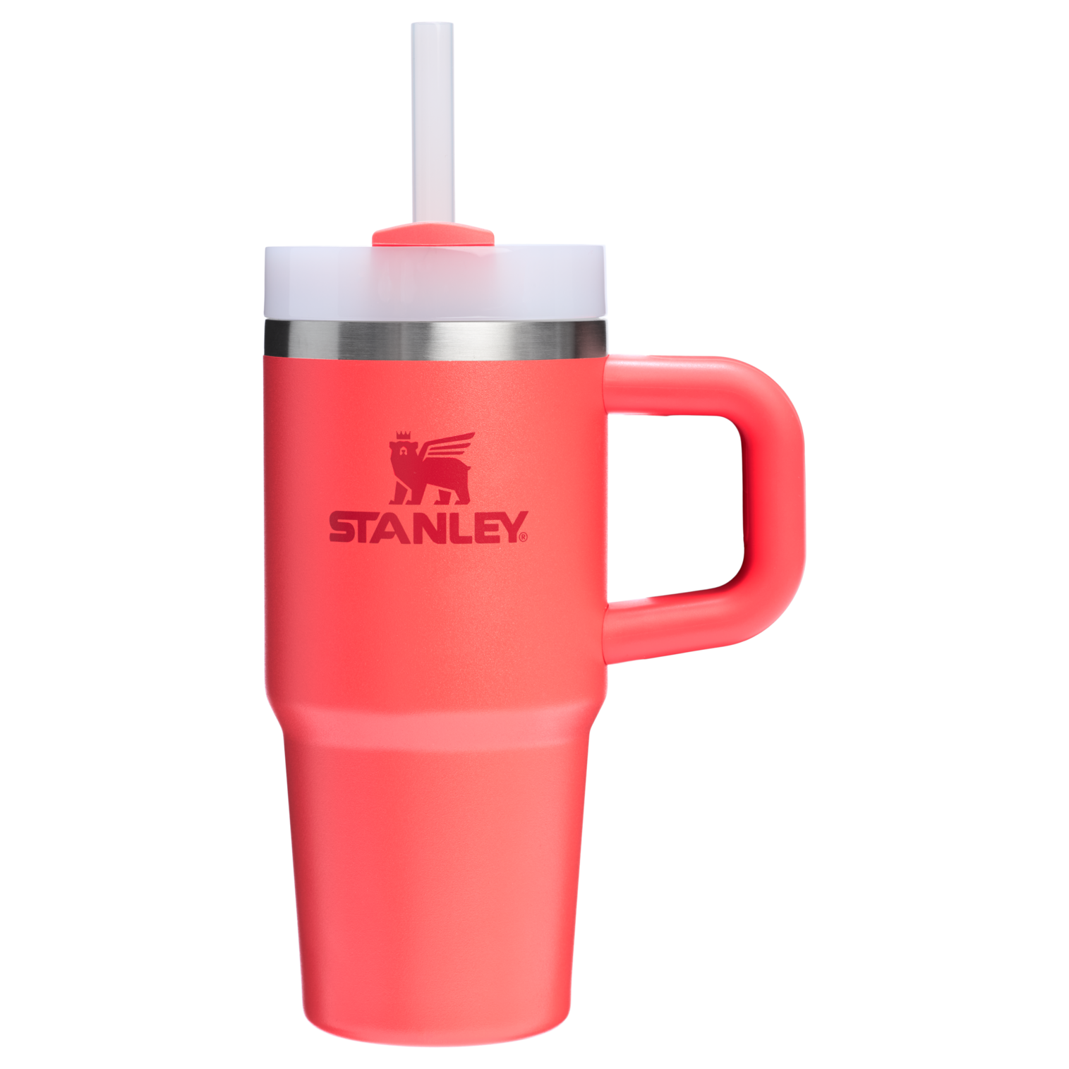 Large Capacity The Quencher H2.O Flowstate Tumbler | Stanley Create D291F - Double-Wall Vacuum Insulated Travel Tumbler with Straw Detail