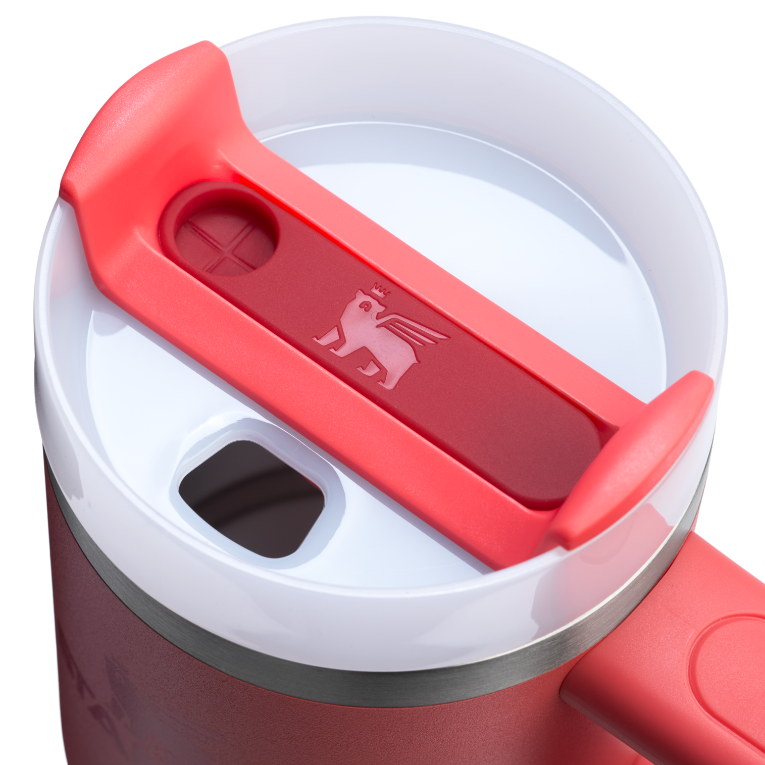 Large Capacity The Quencher H2.O Flowstate Tumbler | Stanley Create D291F - Double-Wall Vacuum Insulated Travel Tumbler with Straw Detail