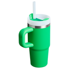 Large Capacity The Quencher H2.O Flowstate Tumbler | Stanley Create D291F - Double-Wall Vacuum Insulated Travel Tumbler with Straw Detail