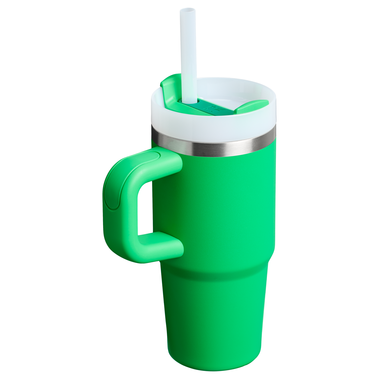 Large Capacity The Quencher H2.O Flowstate Tumbler | Stanley Create D291F - Double-Wall Vacuum Insulated Travel Tumbler with Straw Detail