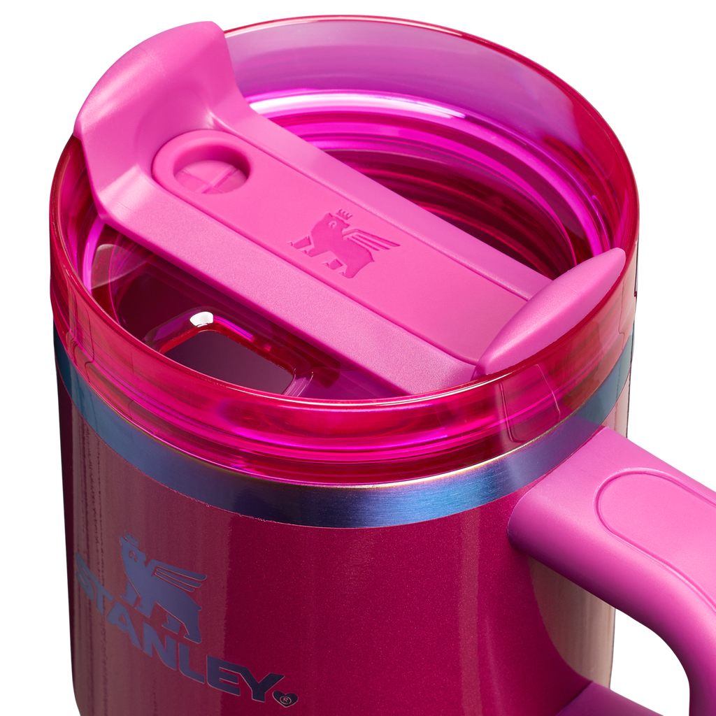 Large Capacity The Quencher H2.O Flowstate Tumbler with Handle | Stanley Create D309N - FlowState 3-Position Lid Insulated Travel Mug Detail