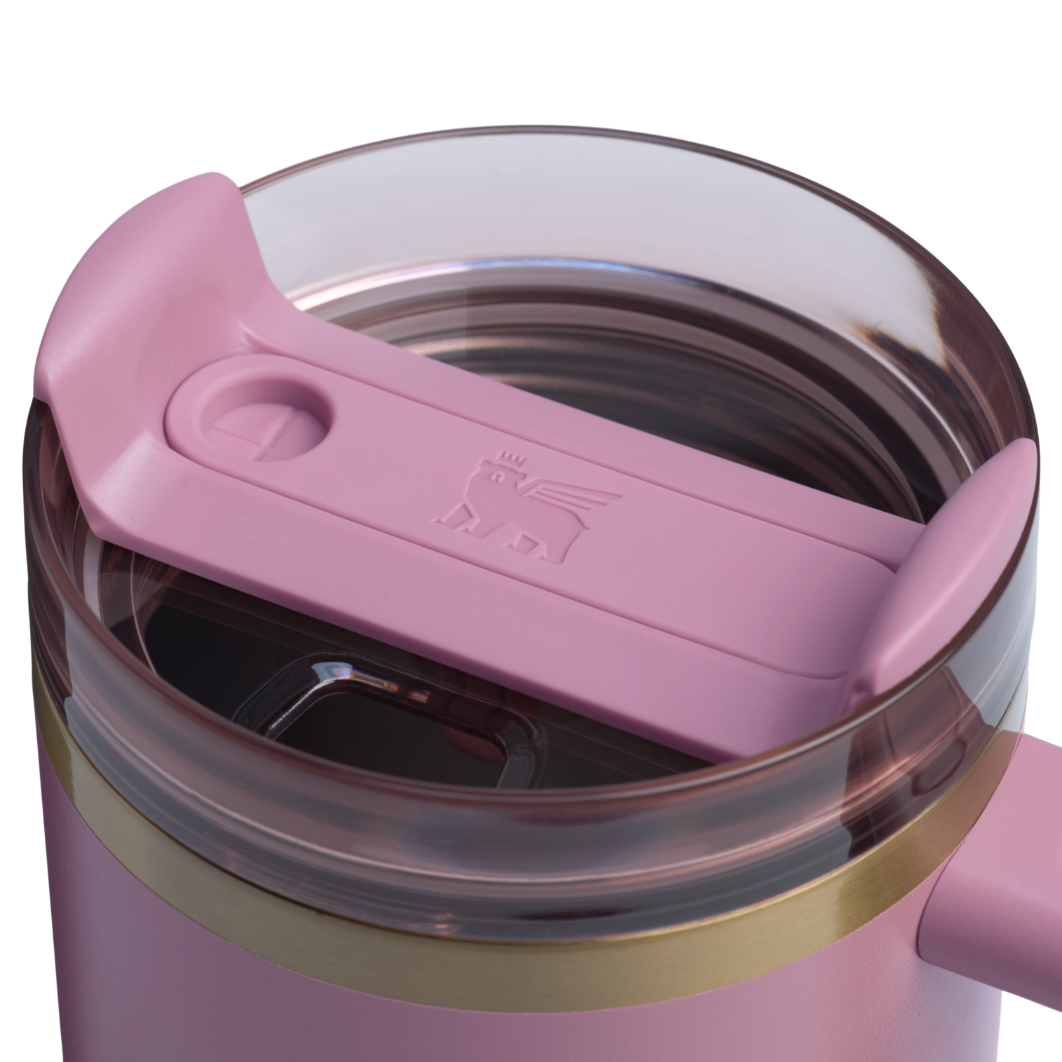 Splash-Resistant FlowState The Quencher H2.0 Flowstate Tumbler | Stanley Create D331C - FlowState 3-Position Lid Insulated Travel Mug Detail