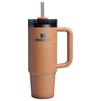 Splash-Resistant FlowState The Quencher H2.0 Flowstate Tumbler | Stanley Create D331C - FlowState 3-Position Lid Insulated Travel Mug - Camel