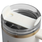 Splash-Resistant FlowState The Quencher H2.0 Flowstate Tumbler | Stanley Create D331C - FlowState 3-Position Lid Insulated Travel Mug Detail