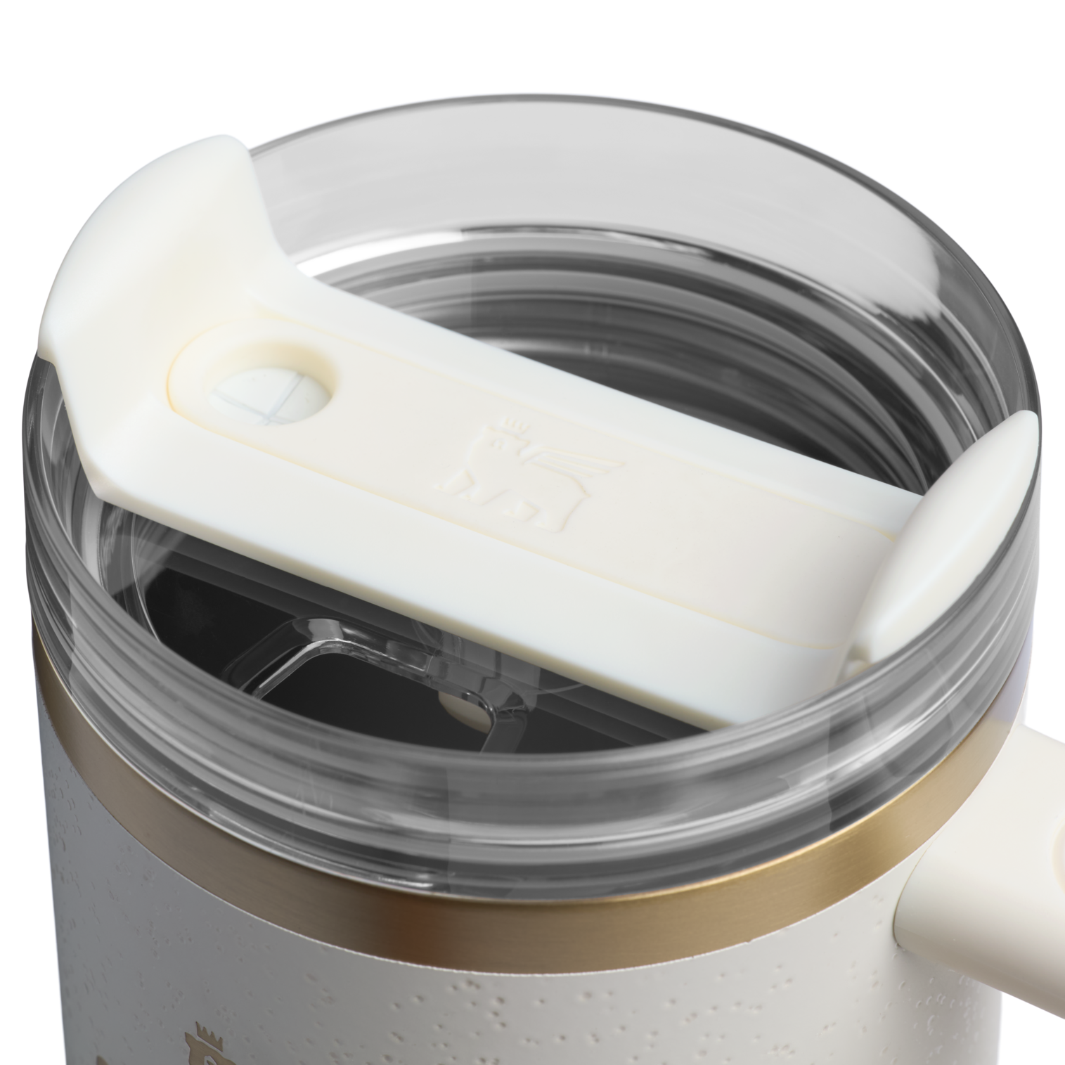 Splash-Resistant FlowState The Quencher H2.0 Flowstate Tumbler | Stanley Create D331C - FlowState 3-Position Lid Insulated Travel Mug Detail