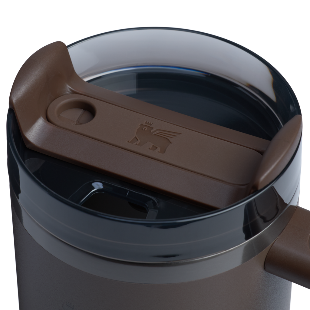 Splash-Resistant FlowState The Quencher H2.0 Flowstate Tumbler | Stanley Create D331C - FlowState 3-Position Lid Insulated Travel Mug Detail