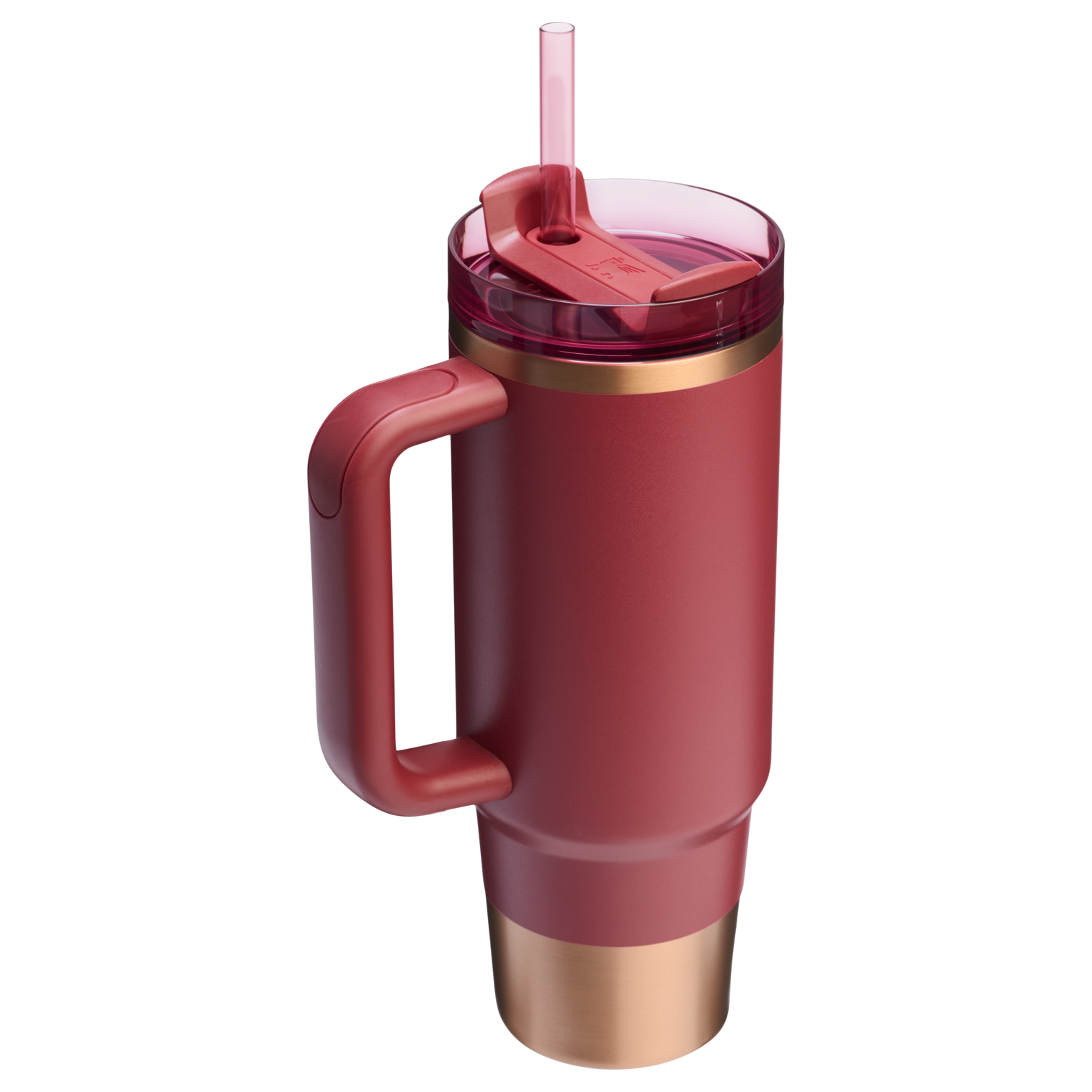 Splash-Resistant FlowState The Quencher H2.0 Flowstate Tumbler | Stanley Create D331C - FlowState 3-Position Lid Insulated Travel Mug Detail