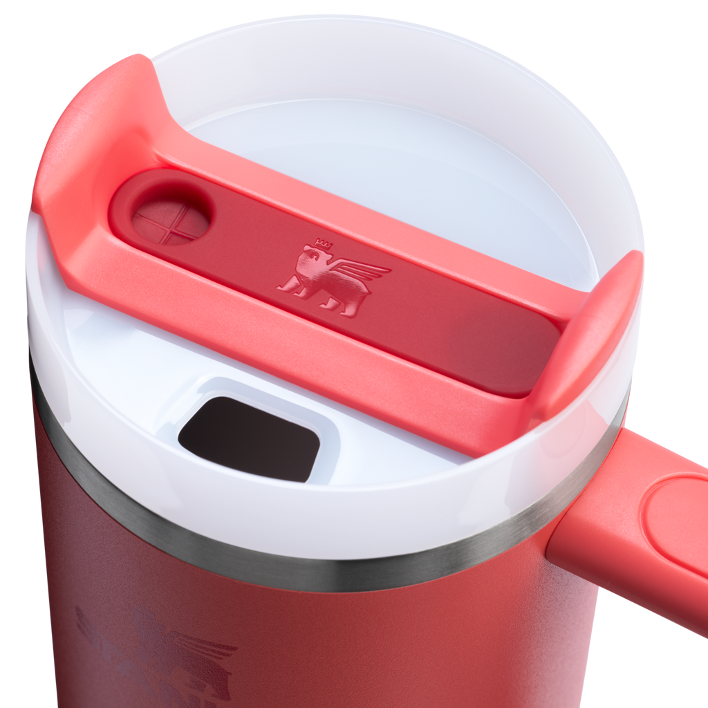 Splash-Resistant FlowState The Quencher H2.0 Flowstate Tumbler | Stanley Create D331C - FlowState 3-Position Lid Insulated Travel Mug Detail