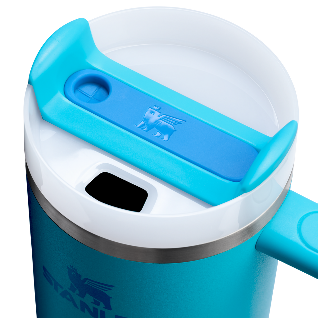 Splash-Resistant FlowState The Quencher H2.0 Flowstate Tumbler | Stanley Create D331C - FlowState 3-Position Lid Insulated Travel Mug Detail