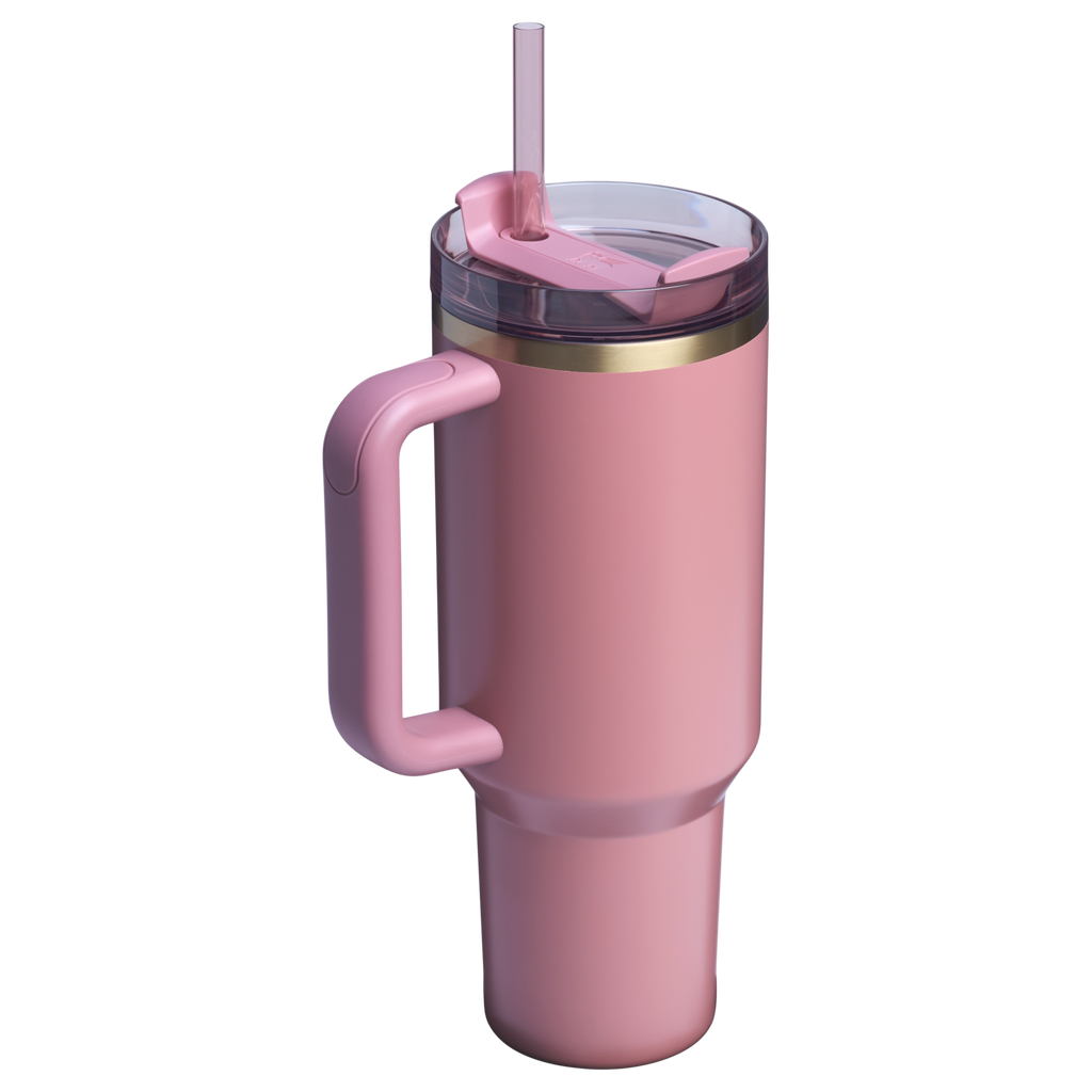 Splash-Resistant FlowState The Quencher H2.0 Flowstate Tumbler  | Stanley Create D332L - 40oz Large Capacity Car-Cup Friendly Quencher Detail