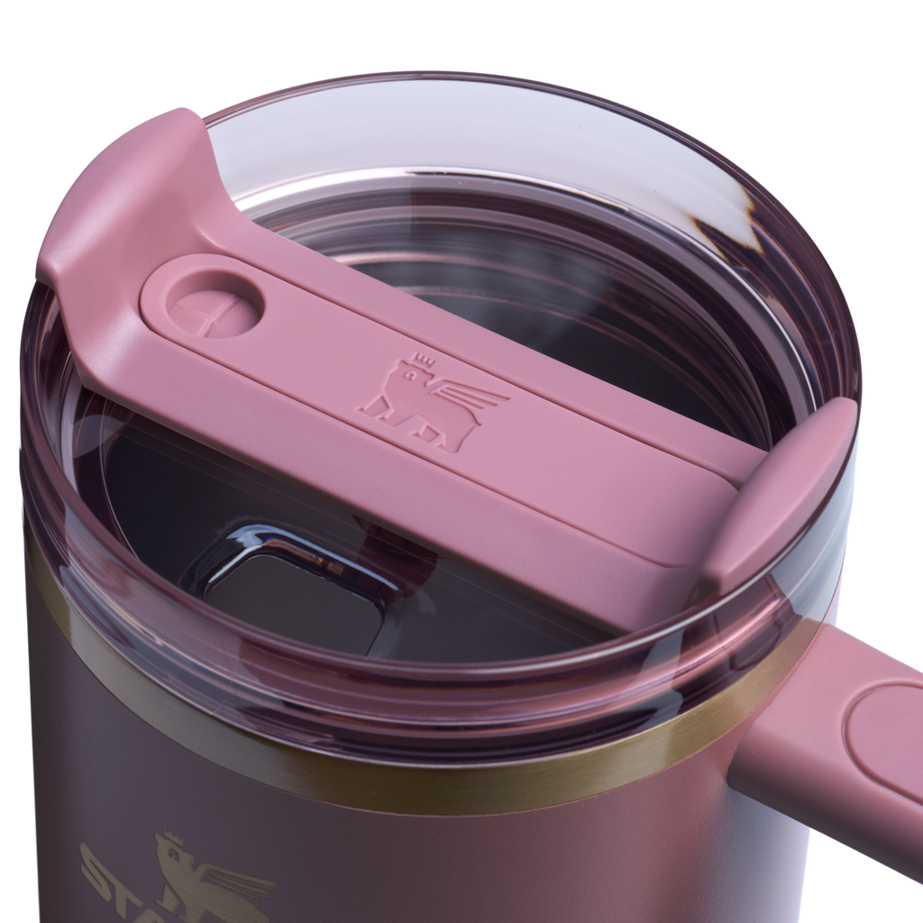 Splash-Resistant FlowState The Quencher H2.0 Flowstate Tumbler  | Stanley Create D332L - 40oz Large Capacity Car-Cup Friendly Quencher Detail
