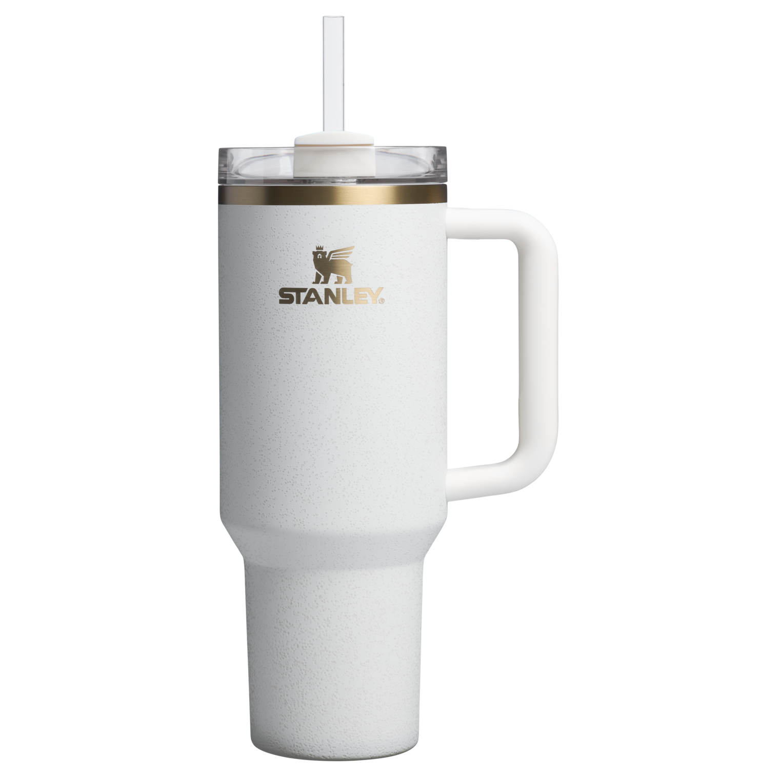 Insulated Travel The Quencher H2.0 Flowstate Tumbler D050X - Double-Wall Vacuum Insulated Travel Tumbler with Straw - Cream Moon