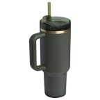 Insulated Travel The Quencher H2.0 Flowstate Tumbler D050X - Double-Wall Vacuum Insulated Travel Tumbler with Straw Detail