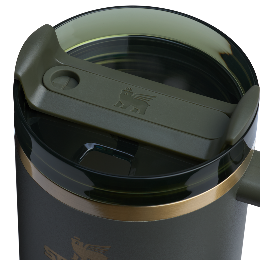 Splash-Resistant FlowState The Quencher H2.0 Flowstate Tumbler  | Stanley Create D332L - 40oz Large Capacity Car-Cup Friendly Quencher Detail