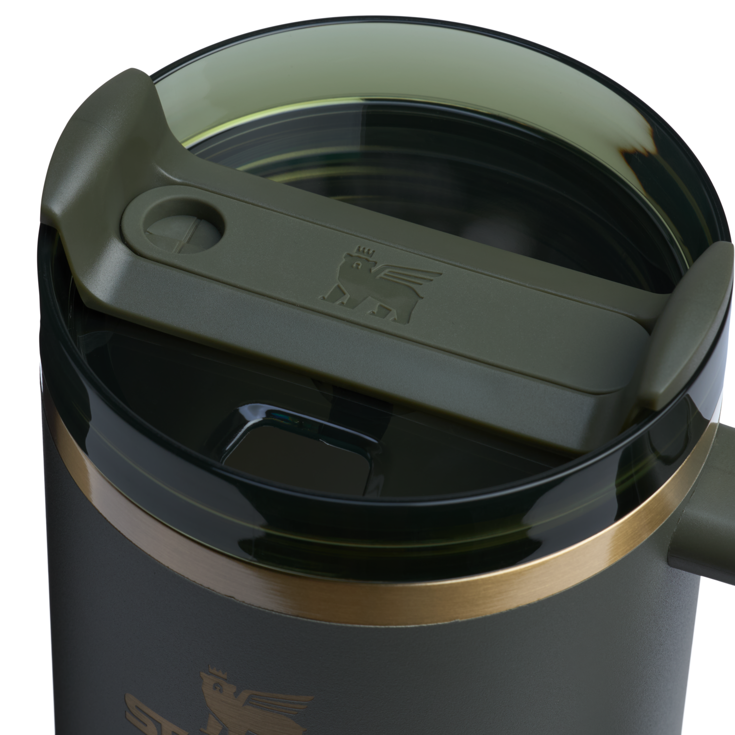 Splash-Resistant FlowState The Quencher H2.0 Flowstate Tumbler  | Stanley Create D332L - 40oz Large Capacity Car-Cup Friendly Quencher Detail