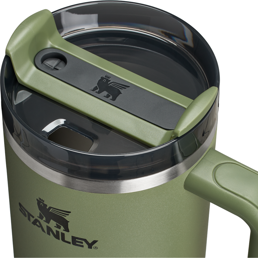 Splash-Resistant FlowState The Quencher H2.0 Flowstate Tumbler  | Stanley Create D332L - 40oz Large Capacity Car-Cup Friendly Quencher Detail