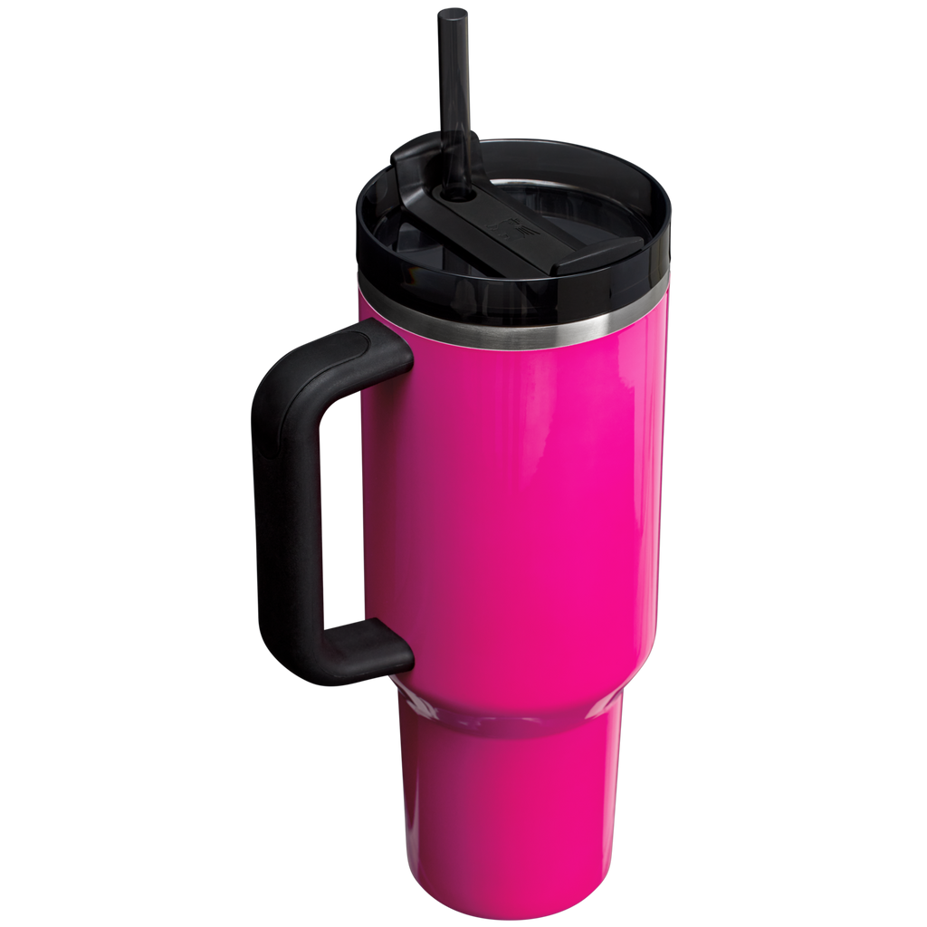 Splash-Resistant FlowState The Quencher H2.0 Flowstate Tumbler  | Stanley Create D332L - 40oz Large Capacity Car-Cup Friendly Quencher Detail