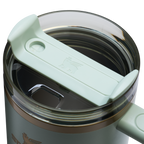 Splash-Resistant FlowState The Quencher H2.0 Flowstate Tumbler  | Stanley Create D332L - 40oz Large Capacity Car-Cup Friendly Quencher Detail
