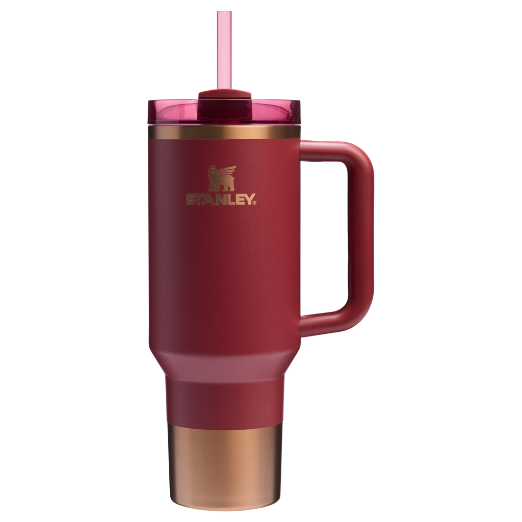Splash-Resistant FlowState The Quencher H2.0 Flowstate Tumbler  | Stanley Create D332L - 40oz Large Capacity Car-Cup Friendly Quencher Detail