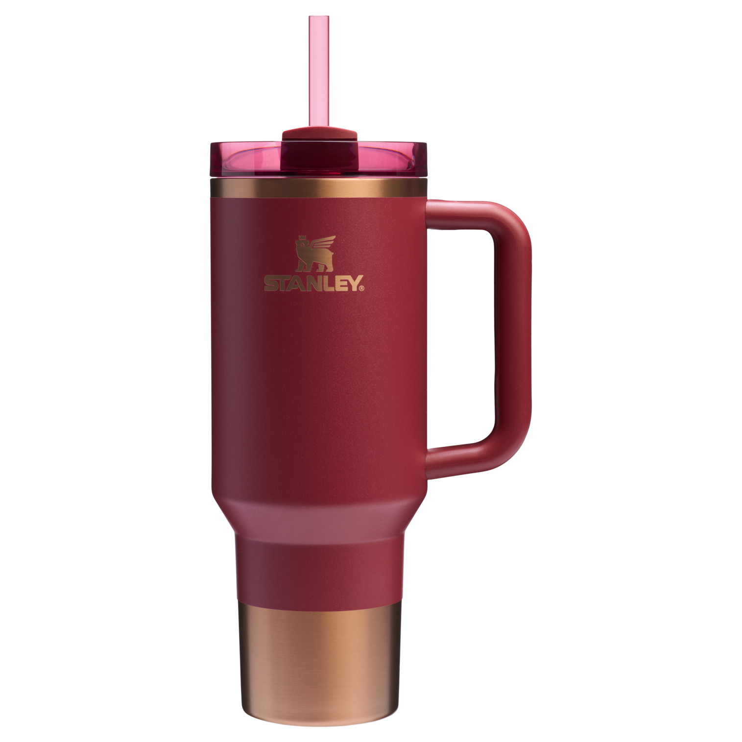 Splash-Resistant FlowState The Quencher H2.0 Flowstate Tumbler  | Stanley Create D332L - 40oz Large Capacity Car-Cup Friendly Quencher Detail