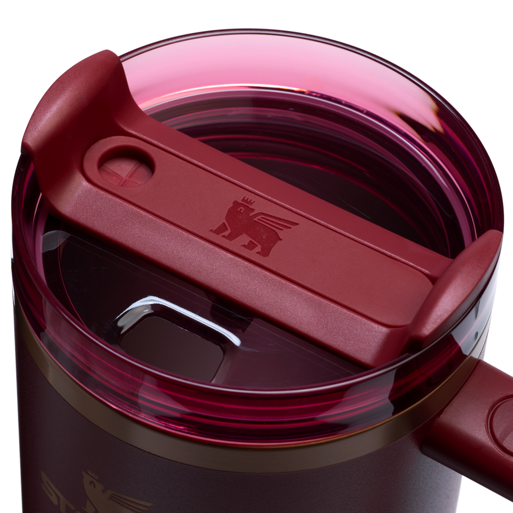 Splash-Resistant FlowState The Quencher H2.0 Flowstate Tumbler  | Stanley Create D332L - 40oz Large Capacity Car-Cup Friendly Quencher Detail