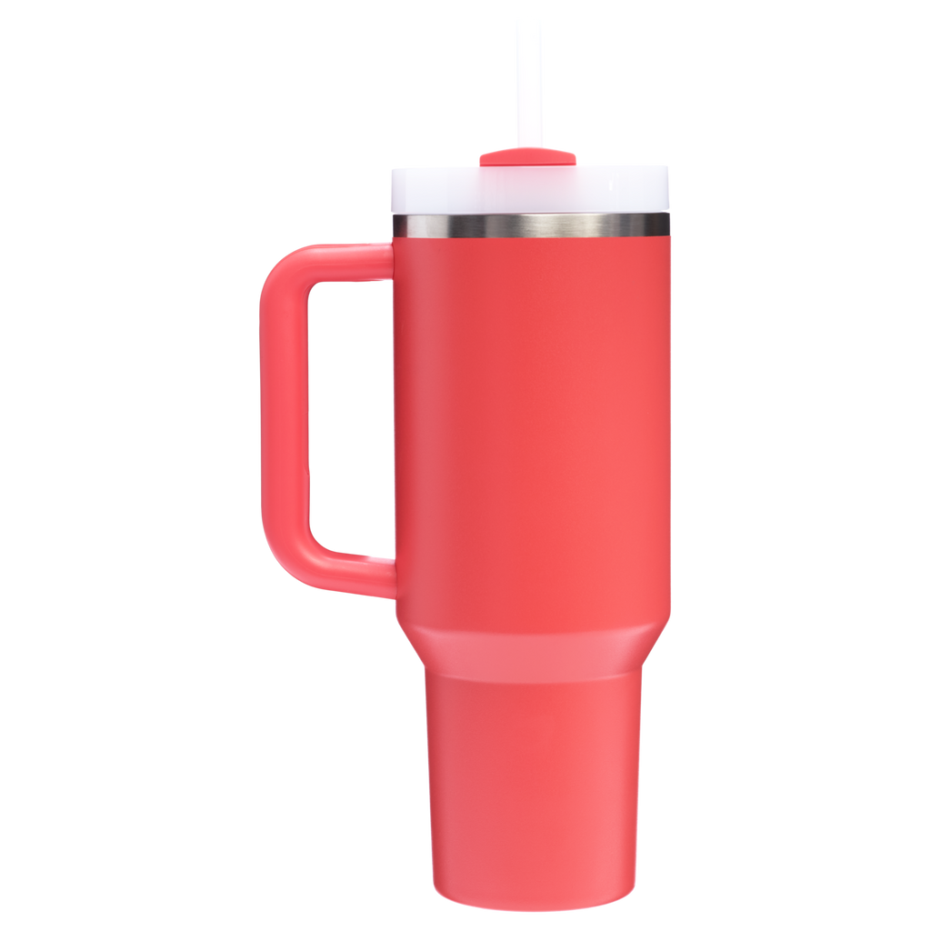 Splash-Resistant FlowState The Quencher H2.0 Flowstate Tumbler  | Stanley Create D332L - 40oz Large Capacity Car-Cup Friendly Quencher Detail