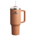 Splash-Resistant FlowState The Quencher H2.0 Flowstate Tumbler  | Stanley Create D332L - 40oz Large Capacity Car-Cup Friendly Quencher - Toast