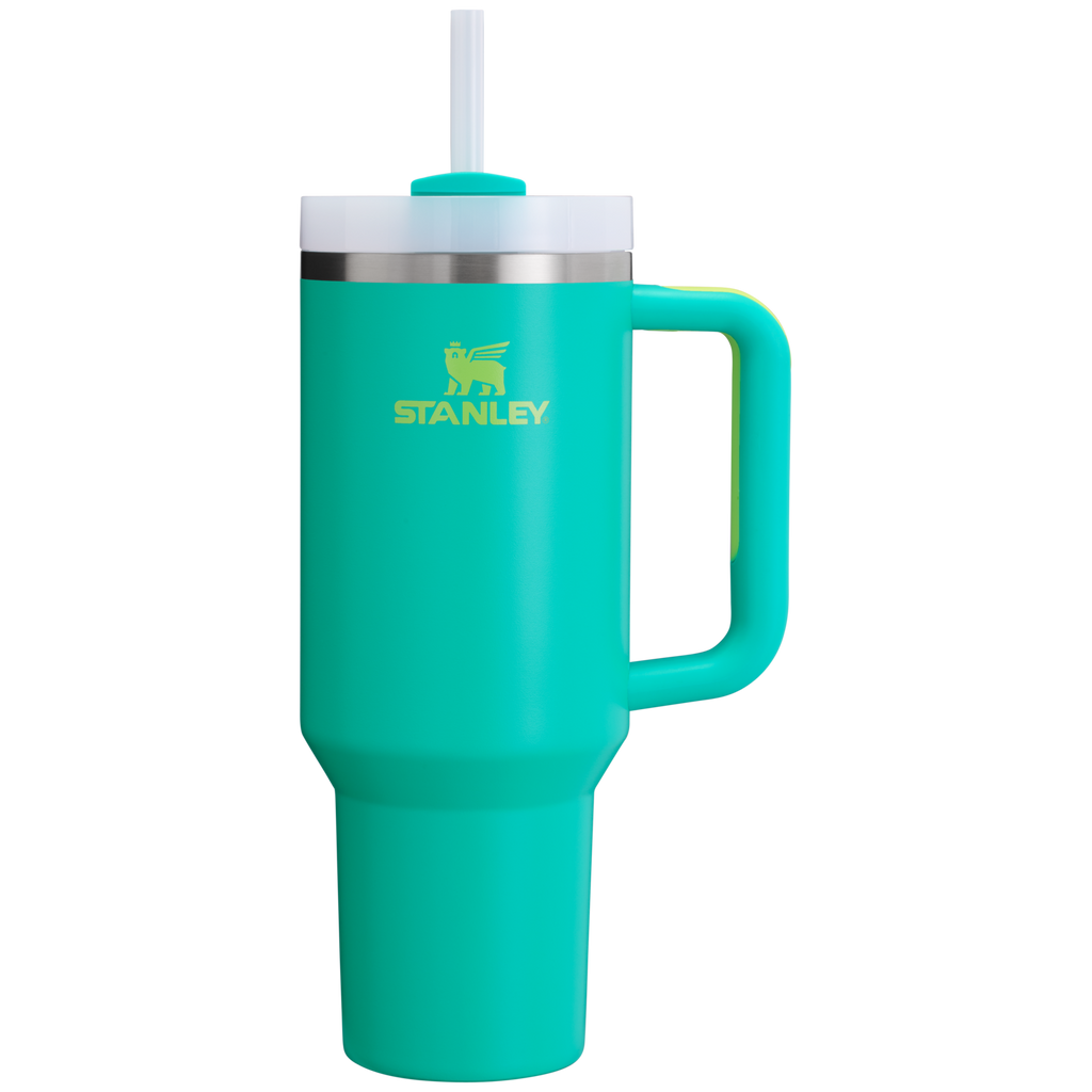 Splash-Resistant FlowState The Quencher H2.0 Flowstate Tumbler  | Stanley Create D332L - 40oz Large Capacity Car-Cup Friendly Quencher Detail
