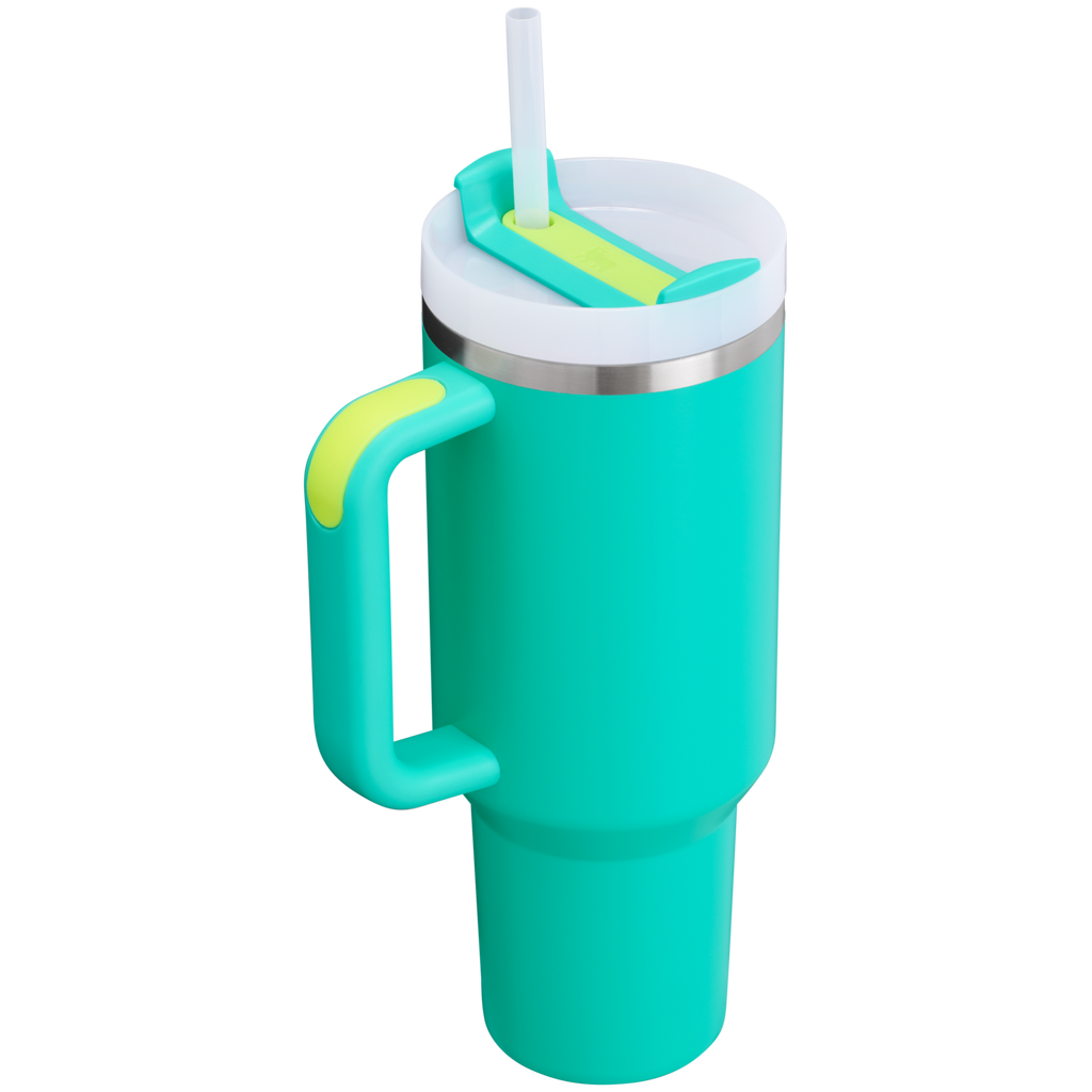 Splash-Resistant FlowState The Quencher H2.0 Flowstate Tumbler  | Stanley Create D332L - 40oz Large Capacity Car-Cup Friendly Quencher Detail