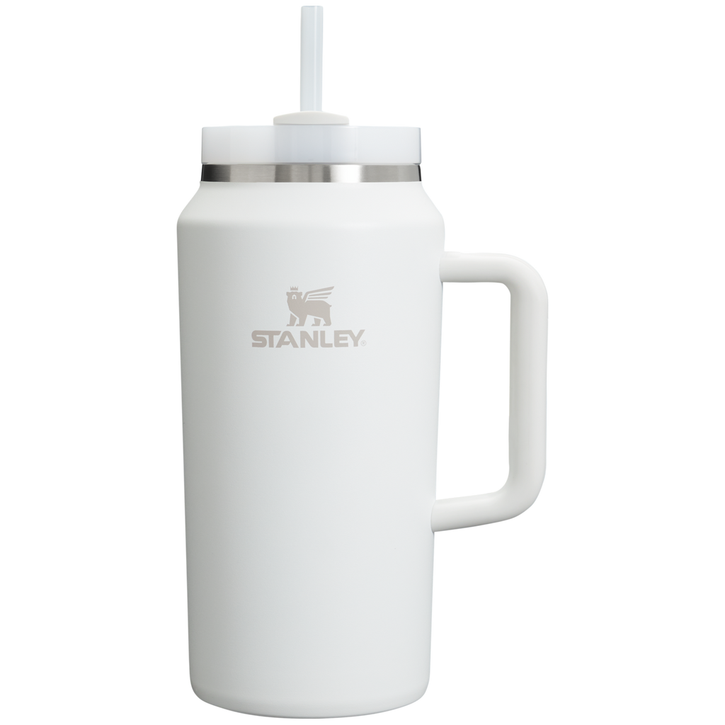 Insulated Travel The Quencher H2.0 Flowstate Tumbler D365U - Double-Wall Vacuum Insulated Travel Tumbler with Straw - Frost