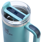 Splash-Resistant FlowState The Quencher H2.0 Flowstate Tumbler | Stanley Create D331C - FlowState 3-Position Lid Insulated Travel Mug Detail