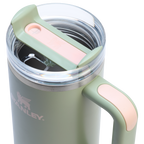 Splash-Resistant FlowState The Quencher H2.0 Flowstate Tumbler | Stanley Create D331C - FlowState 3-Position Lid Insulated Travel Mug Detail
