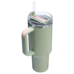 Splash-Resistant FlowState The Quencher H2.0 Flowstate Tumbler  | Stanley Create D332L - 40oz Large Capacity Car-Cup Friendly Quencher Detail