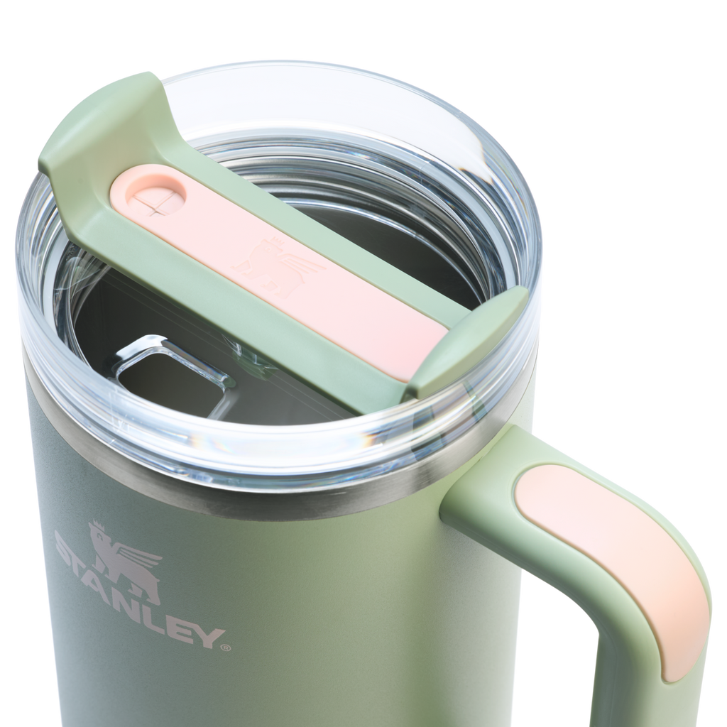 Splash-Resistant FlowState The Quencher H2.0 Flowstate Tumbler  | Stanley Create D332L - 40oz Large Capacity Car-Cup Friendly Quencher Detail